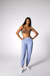 BANANA PANTS - BLUE STRIPPED POPLIN